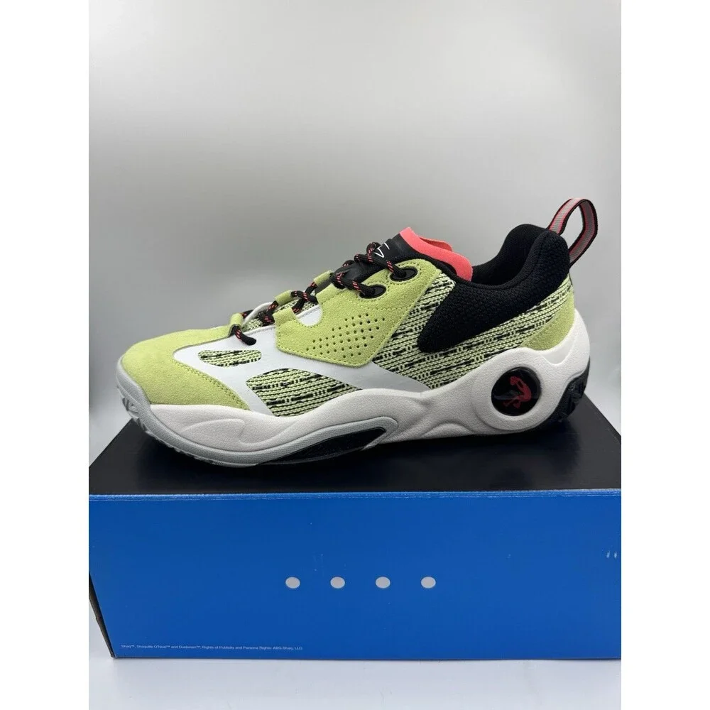 SHAQ RAQ LOW- Mens Size 10.5 Green/Black  Basketball Shoes AQ95009MK- NEW IN BOX